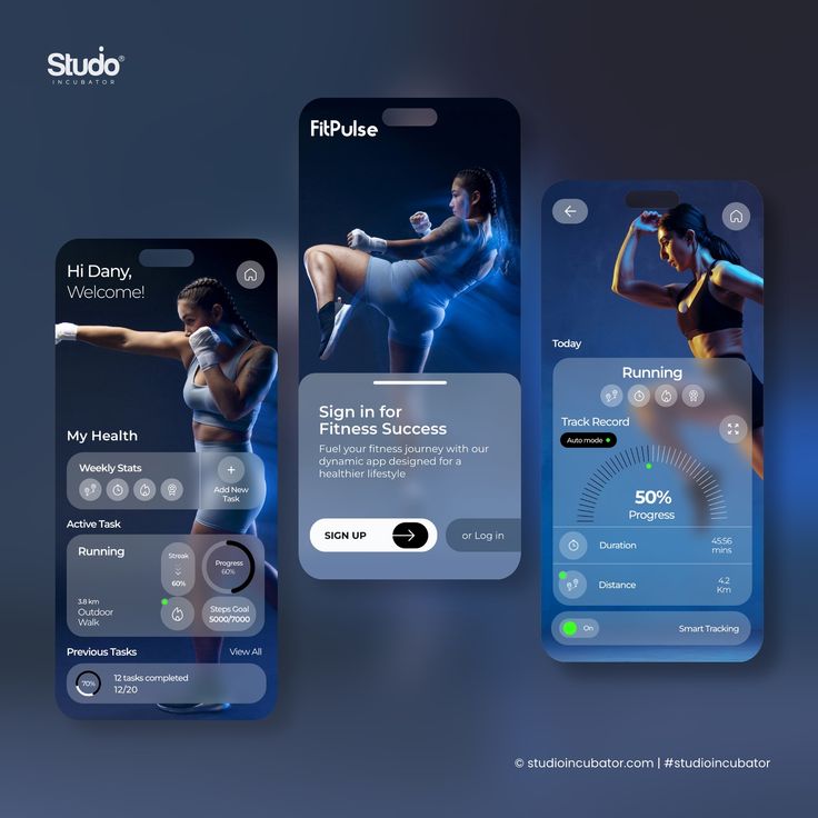 Fitness tracker app screenshot